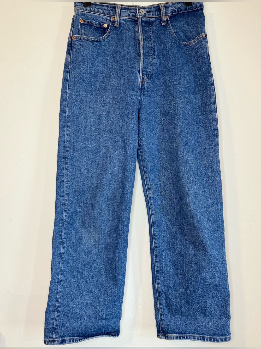Levi's Ribcage Straight Ankle Jeans Blue